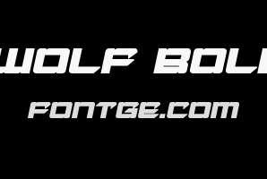 Laser Wolf Bold Italic