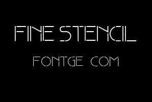 Fine stencil