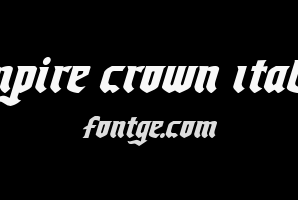 Empire Crown Italic