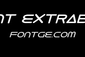 8th Element ExtraBold Italic
