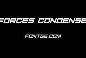 Future Forces Condensed Italic