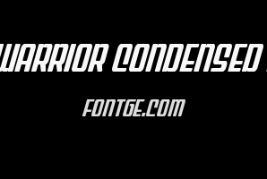 Wave Warrior Condensed Italic