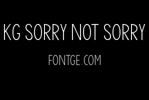 KG Sorry Not Sorry