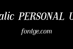 Mount Italic PERSONAL USE ONLY